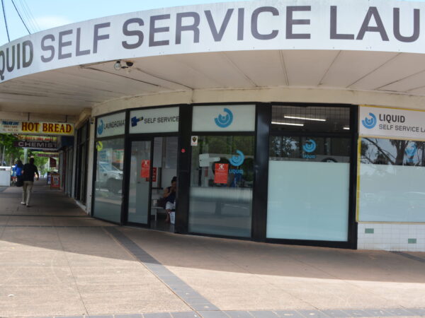 Shop front of Liquid Laundromat Mount Druitt